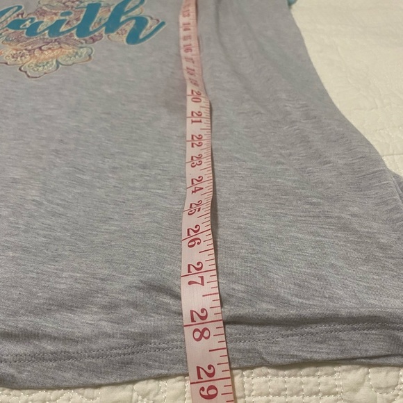 Cato Faith Graphic Tee - Gray and Teal - Picture 4 of 6